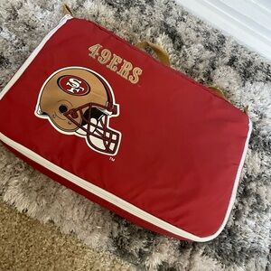 49ERS THERMO RECTANGULAR HOT & COLD TOTE 17" X 10.5" X 3" DEEP